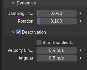 Image pour la formation Blender:les réglages des physics